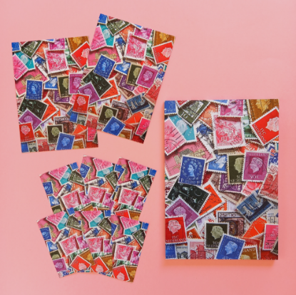 Afbeeldingen van Set Briefpapier Postzegels