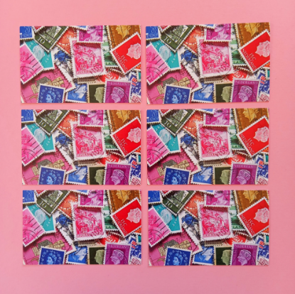Afbeeldingen van Mini Kaartjes Postzegels
